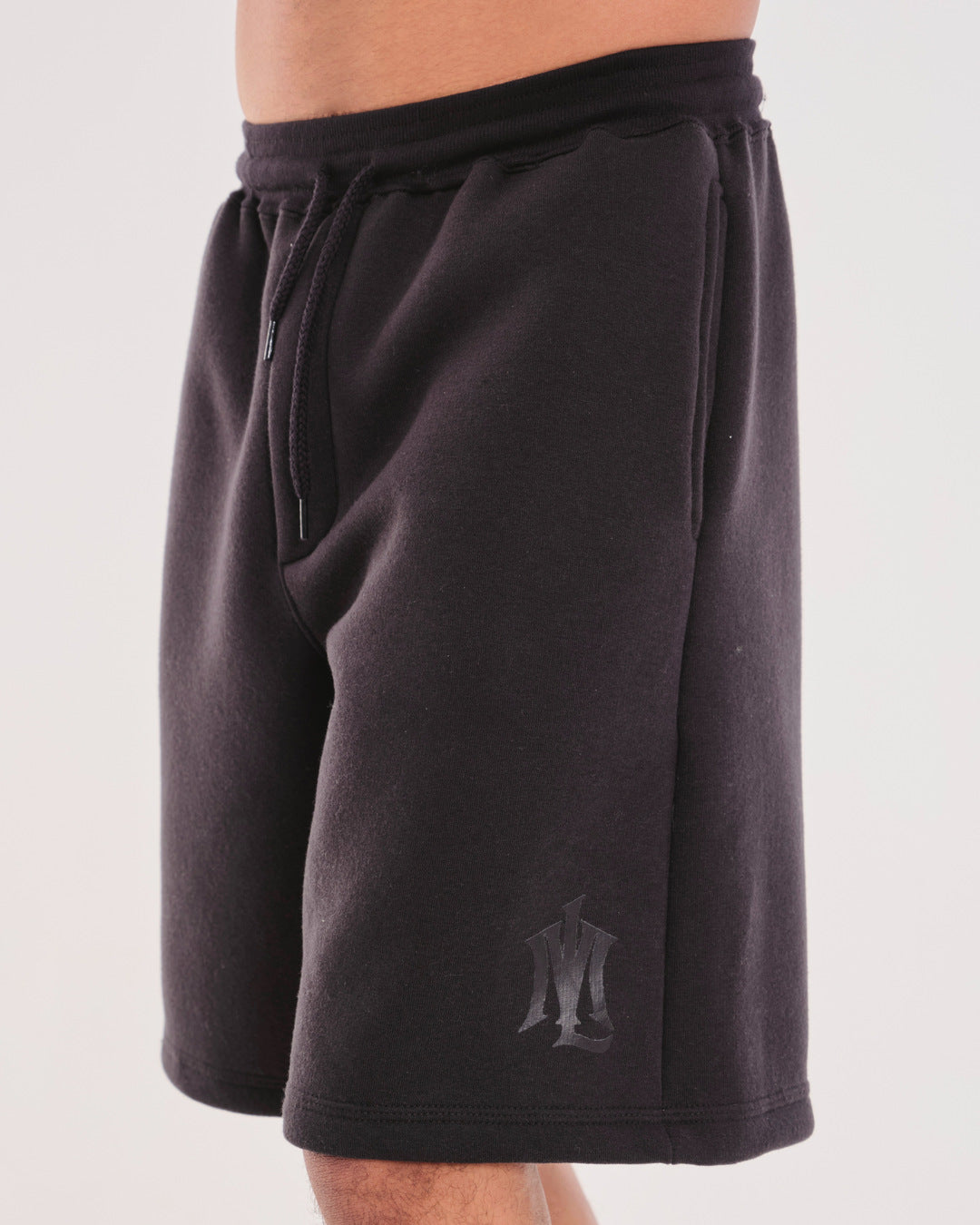 Oversized Sweat Shorts - Black