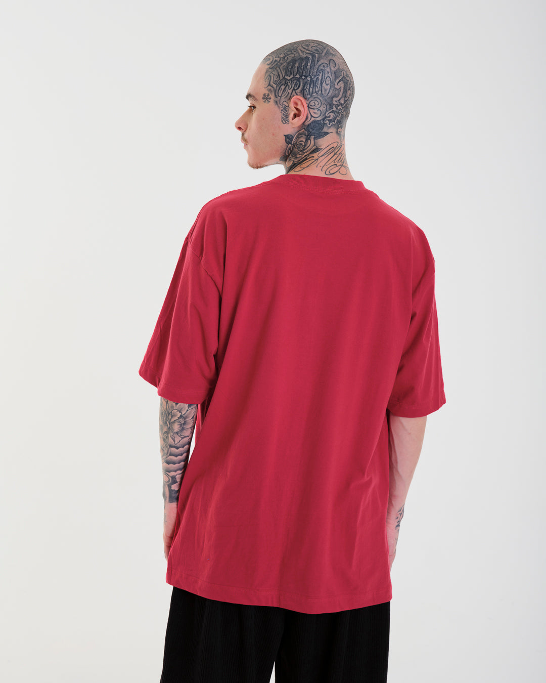 T-Shirt Oversized Printed Tribal - Red