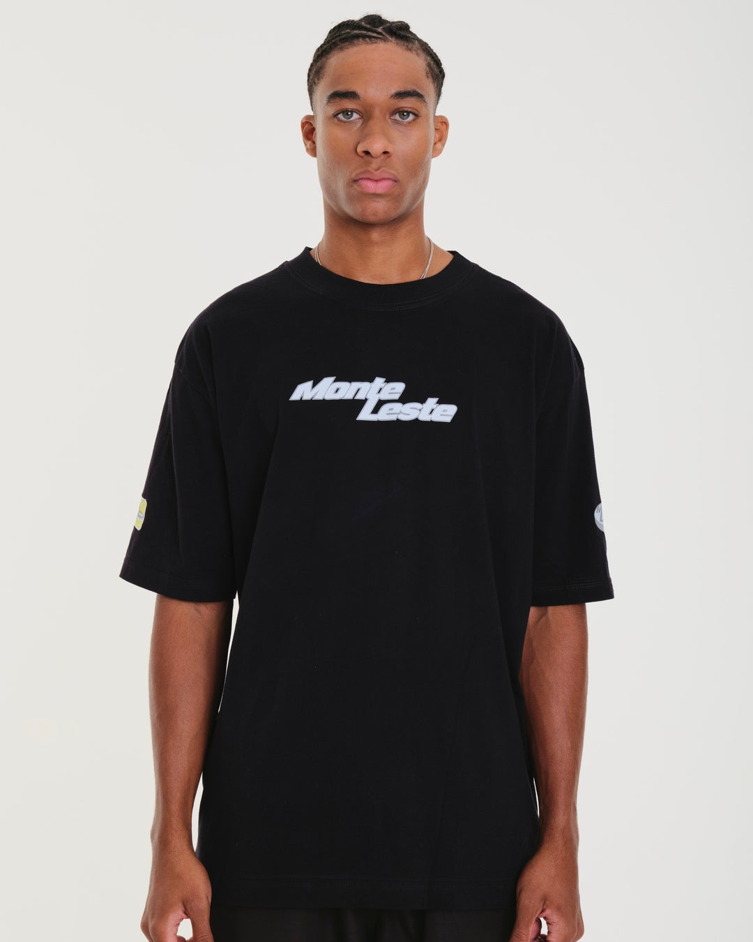 T-Shirt Oversized Printed 96 - Black