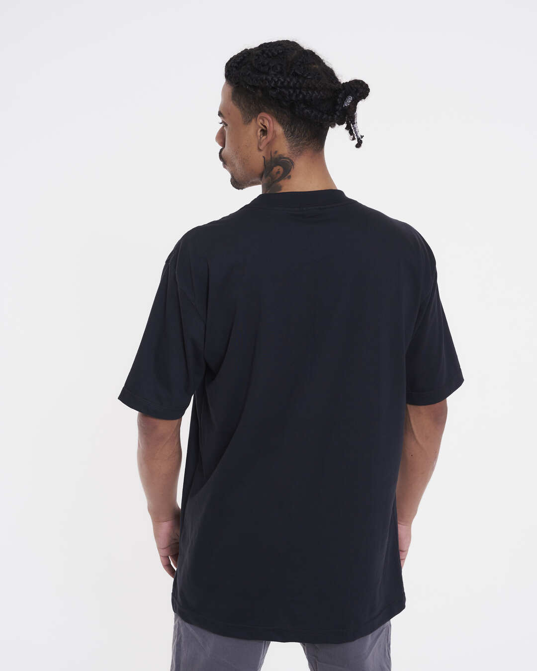 T-Shirt Oversized Printed Essenciais Dueto - Black