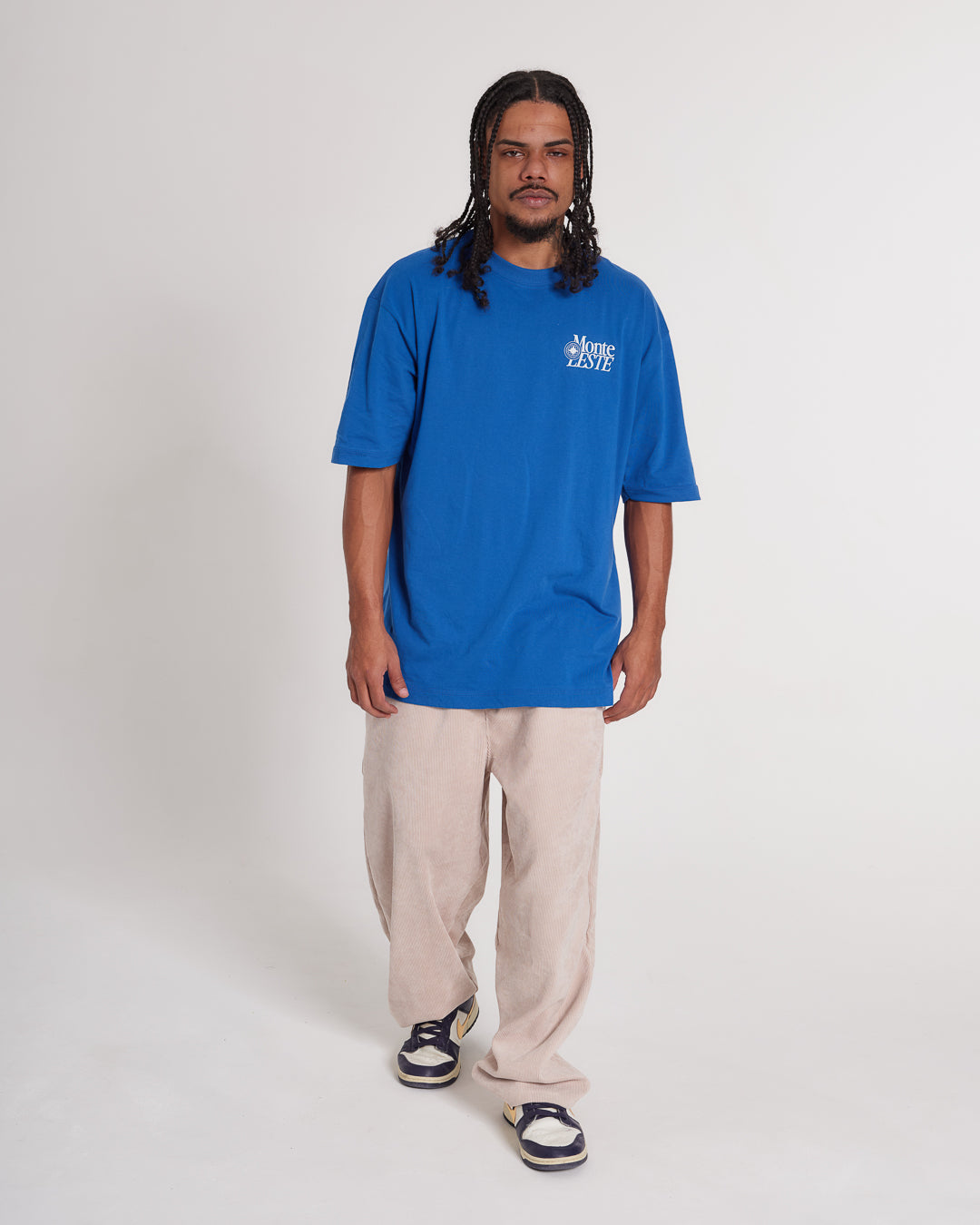 T-Shirt Oversized Printed Easy - Royal Blue