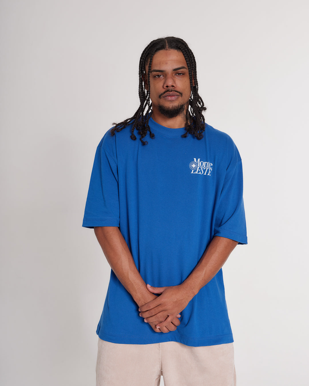 T-Shirt Oversized Printed Easy - Royal Blue