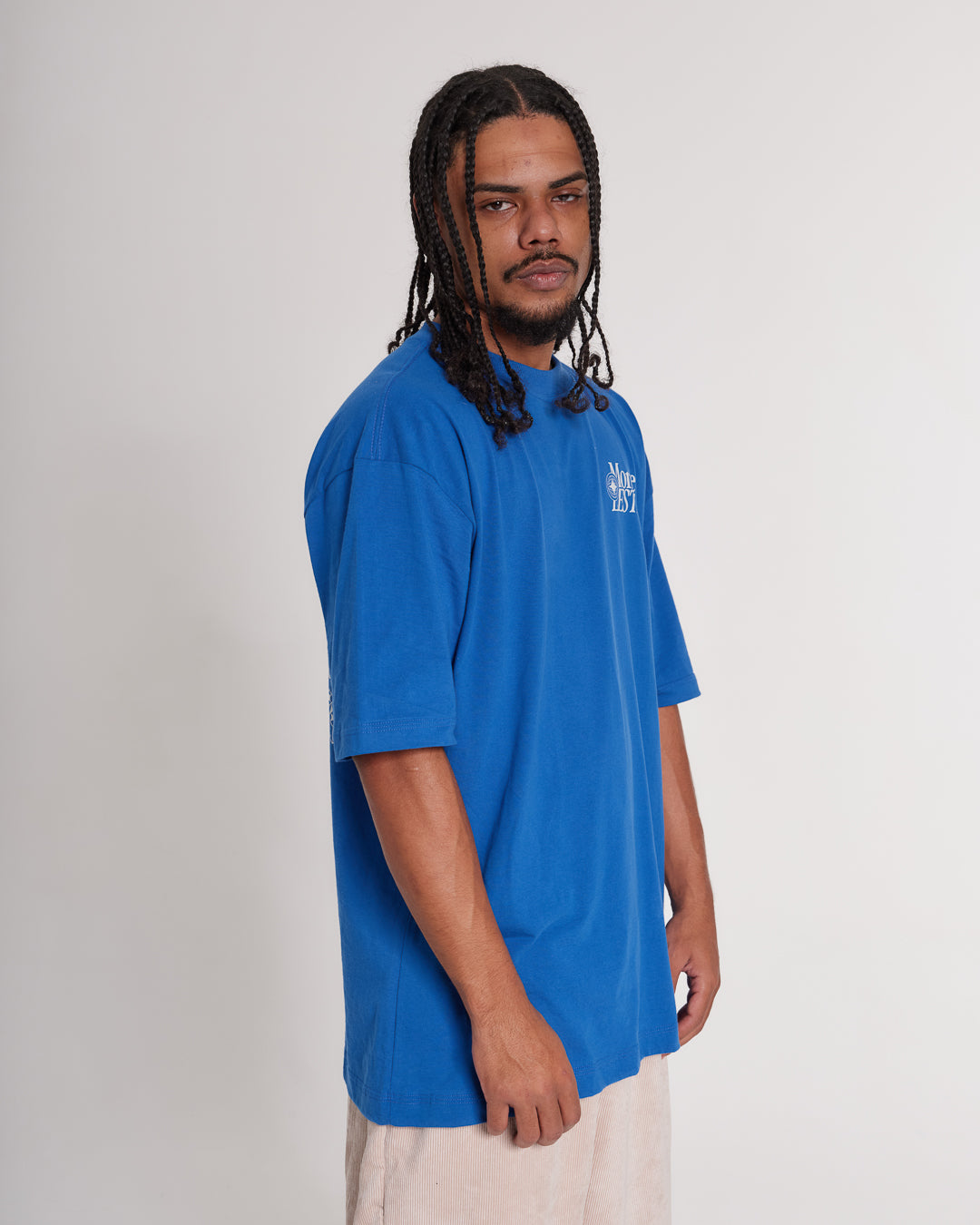 T-Shirt Oversized Printed Easy - Royal Blue