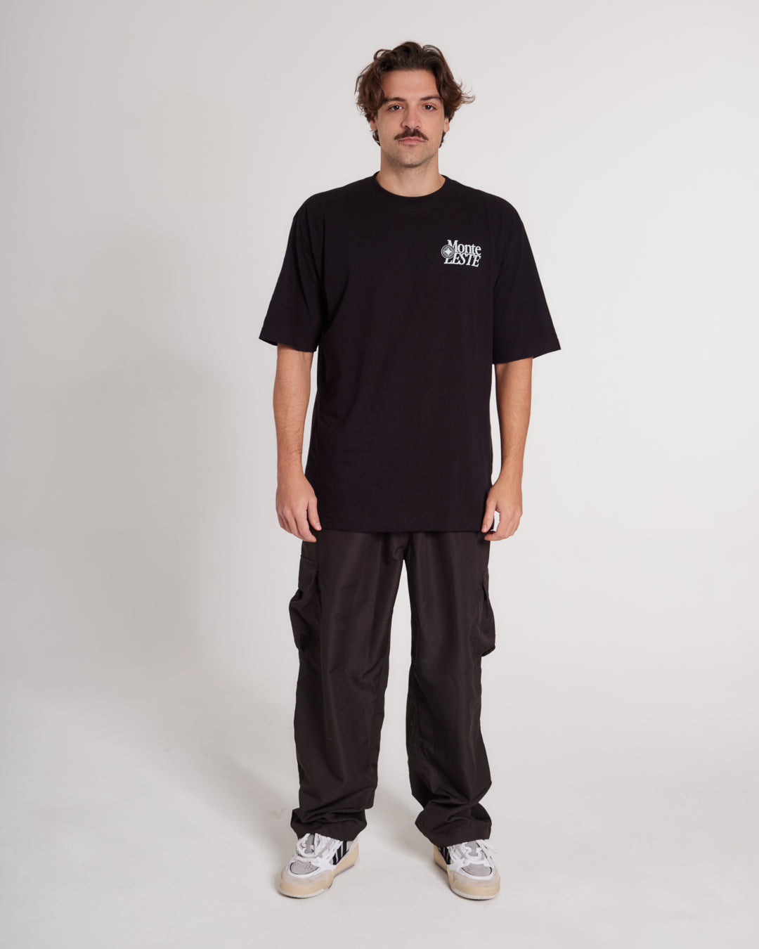 T-Shirt Oversized Printed Easy - Black