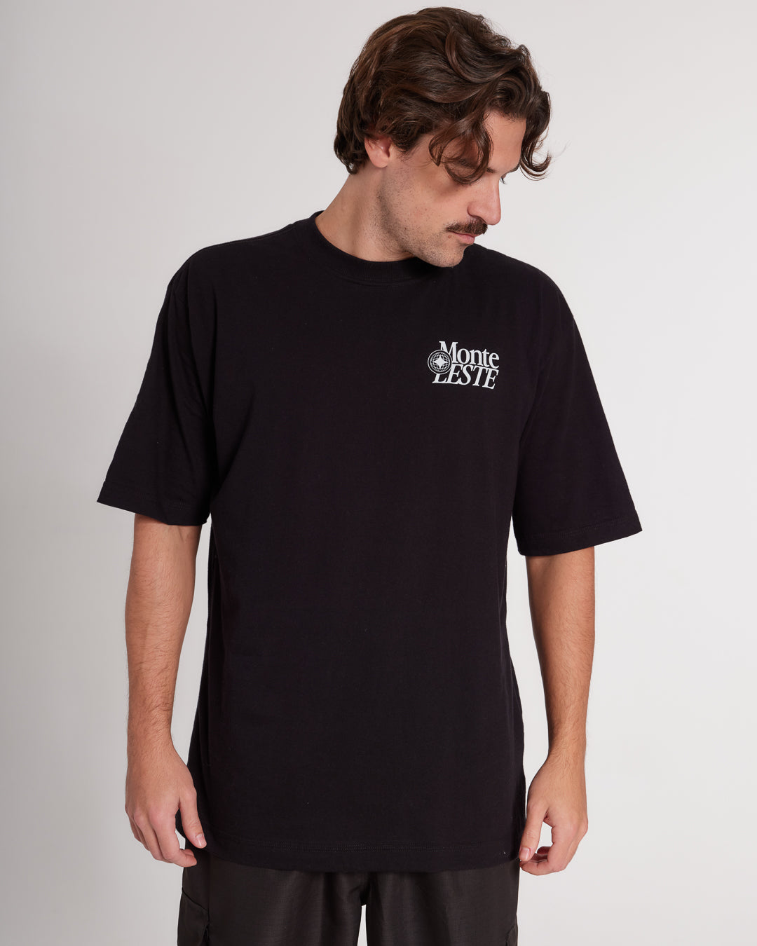 T-Shirt Oversized Printed Easy - Black