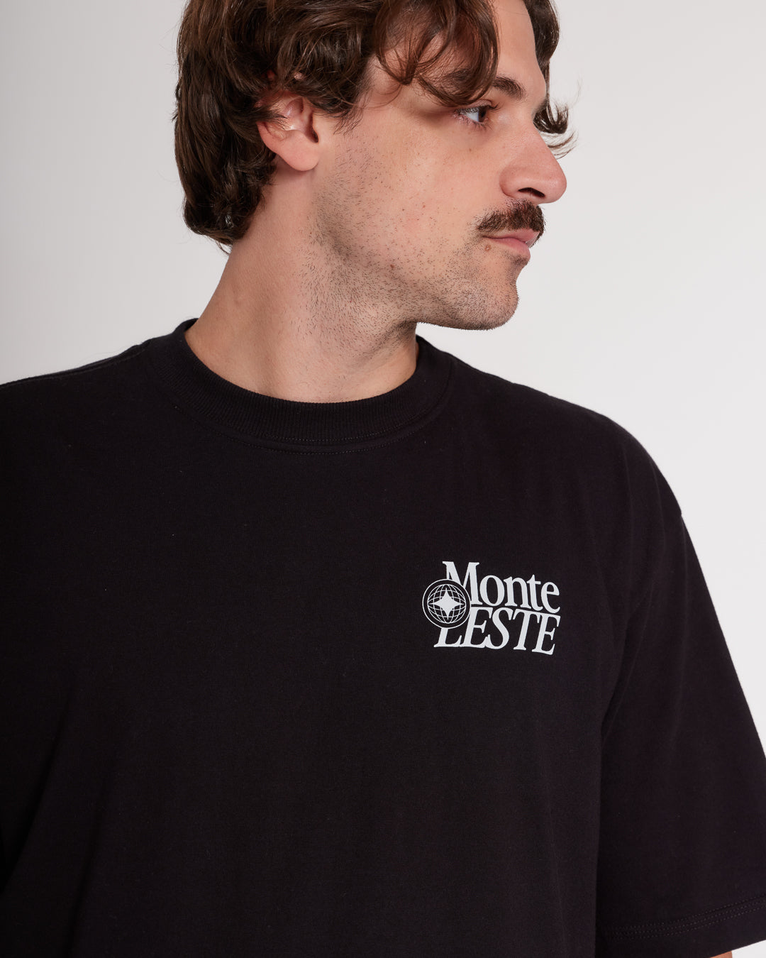 T-Shirt Oversized Printed Easy - Black