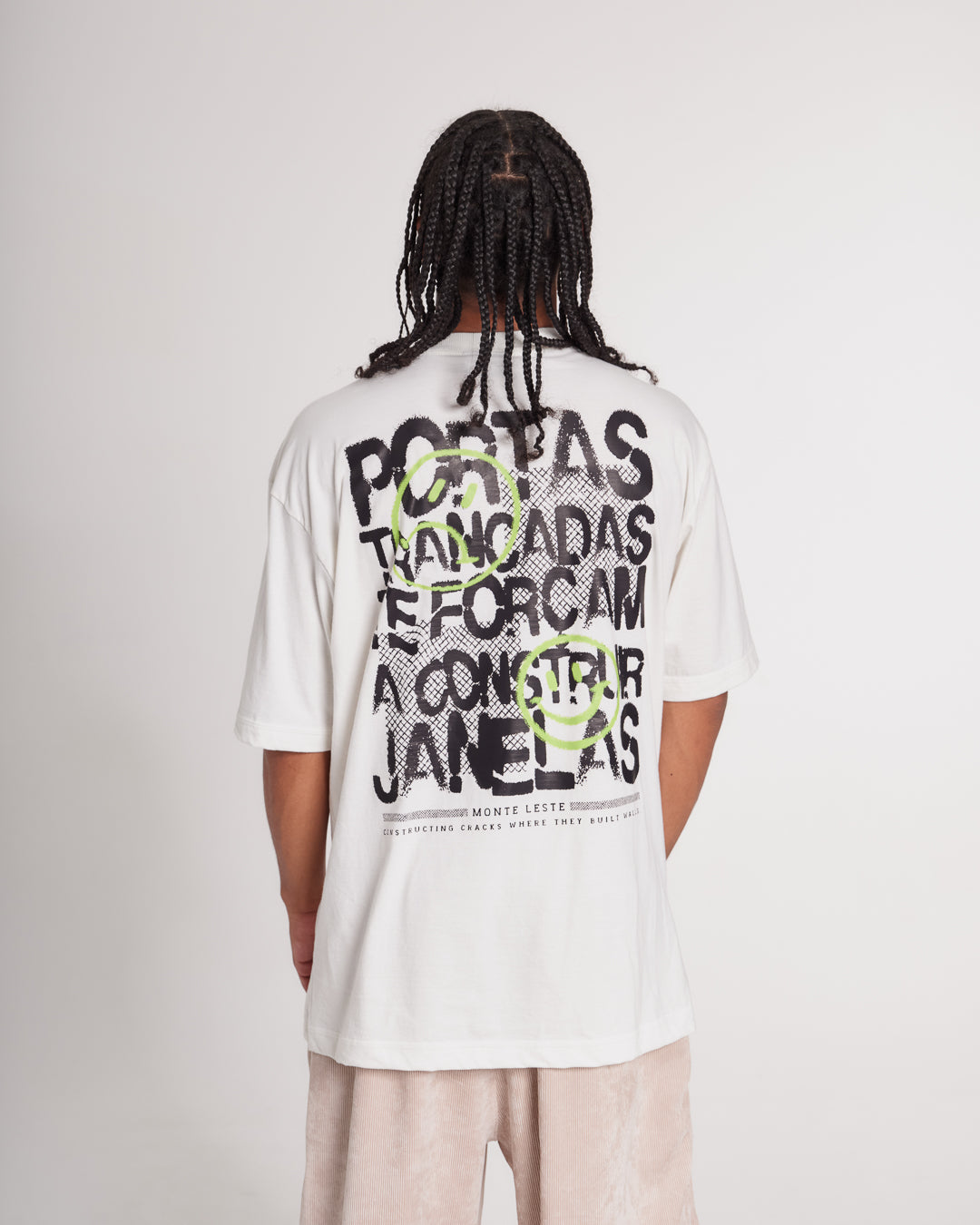 T-Shirt Oversized Printed Doors - Off White