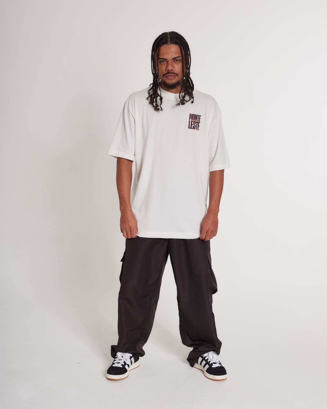 T-Shirt Oversized Printed Tijolo - Off White