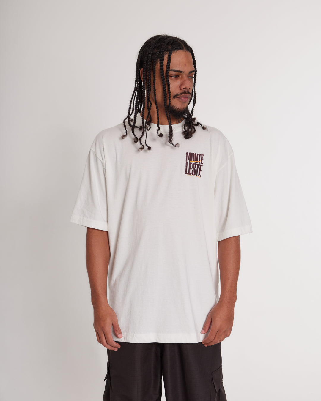 T-Shirt Oversized Printed Tijolo - Off White