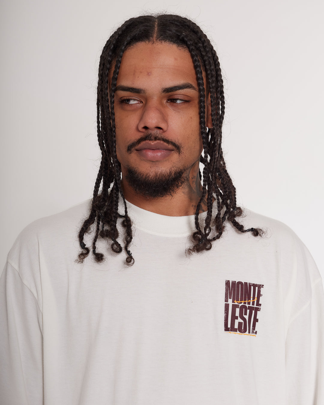 T-Shirt Oversized Printed Tijolo - Off White