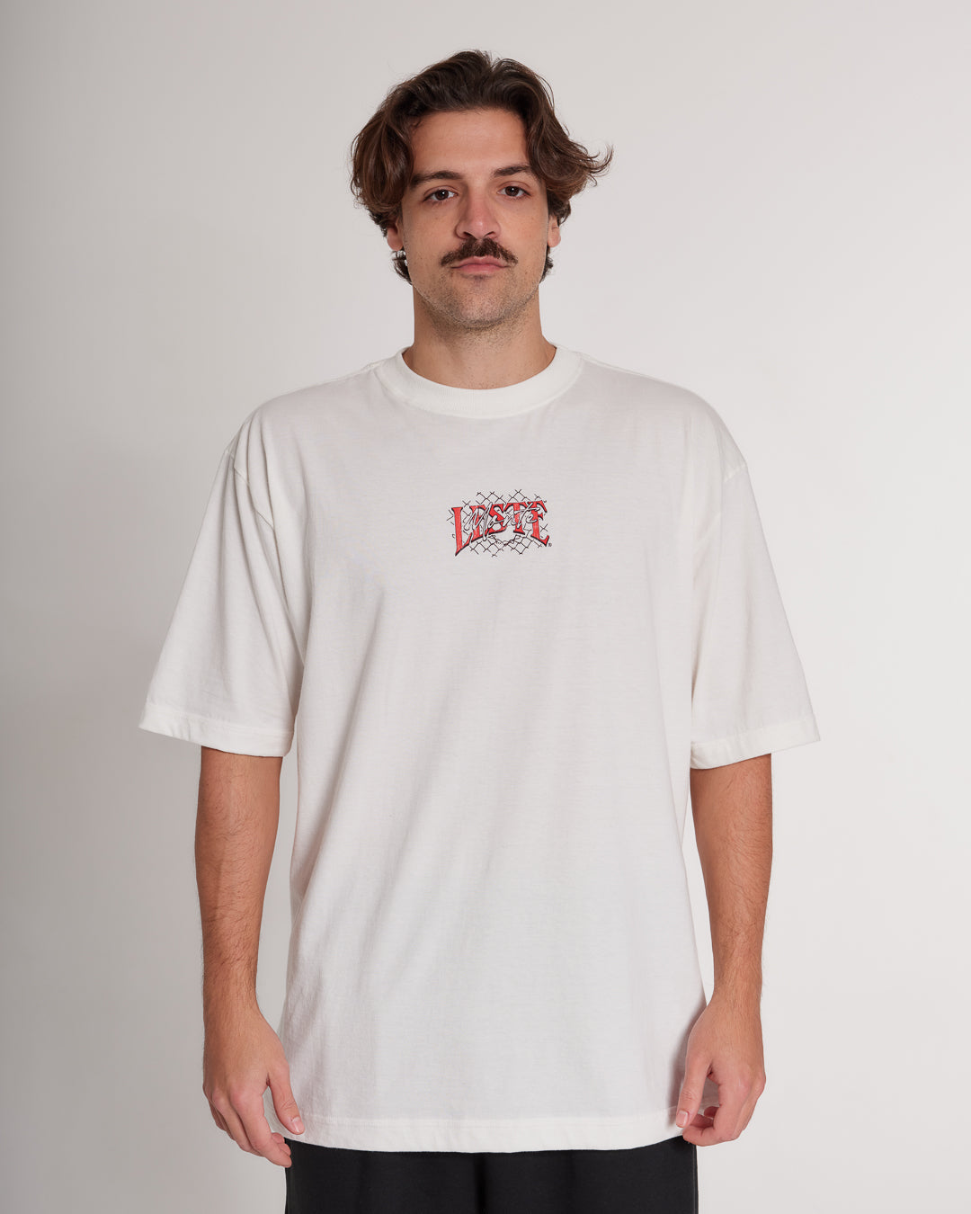 T-Shirt Oversized Printed Dobermann - Off White