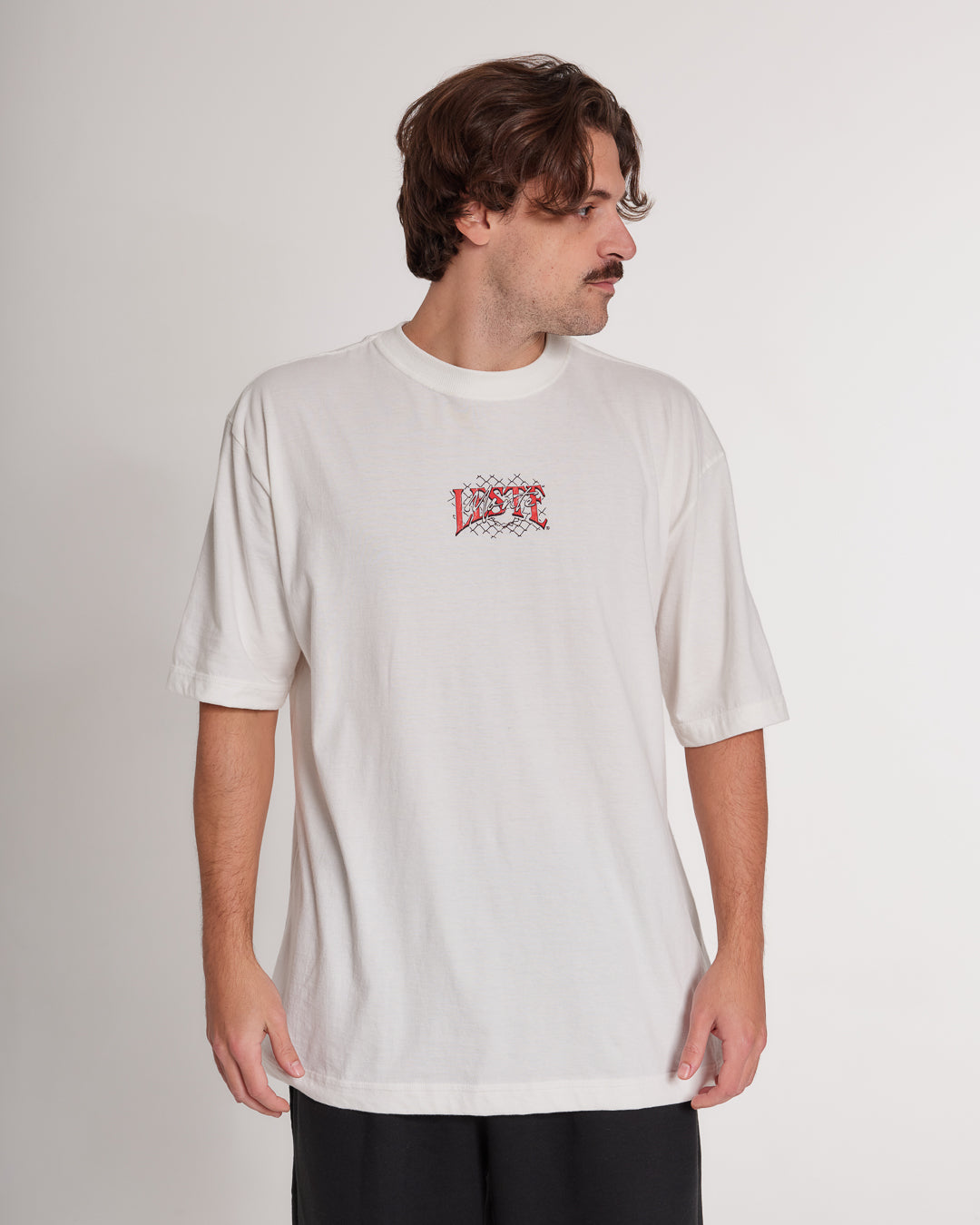 T-Shirt Oversized Printed Dobermann - Off White