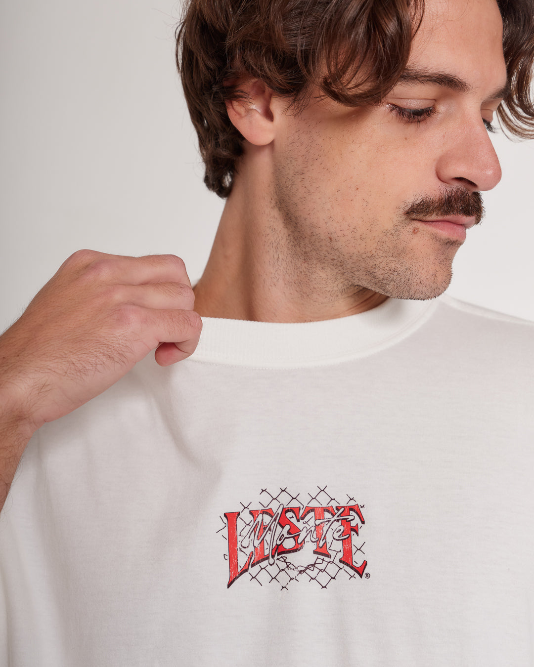 T-Shirt Oversized Printed Dobermann - Off White