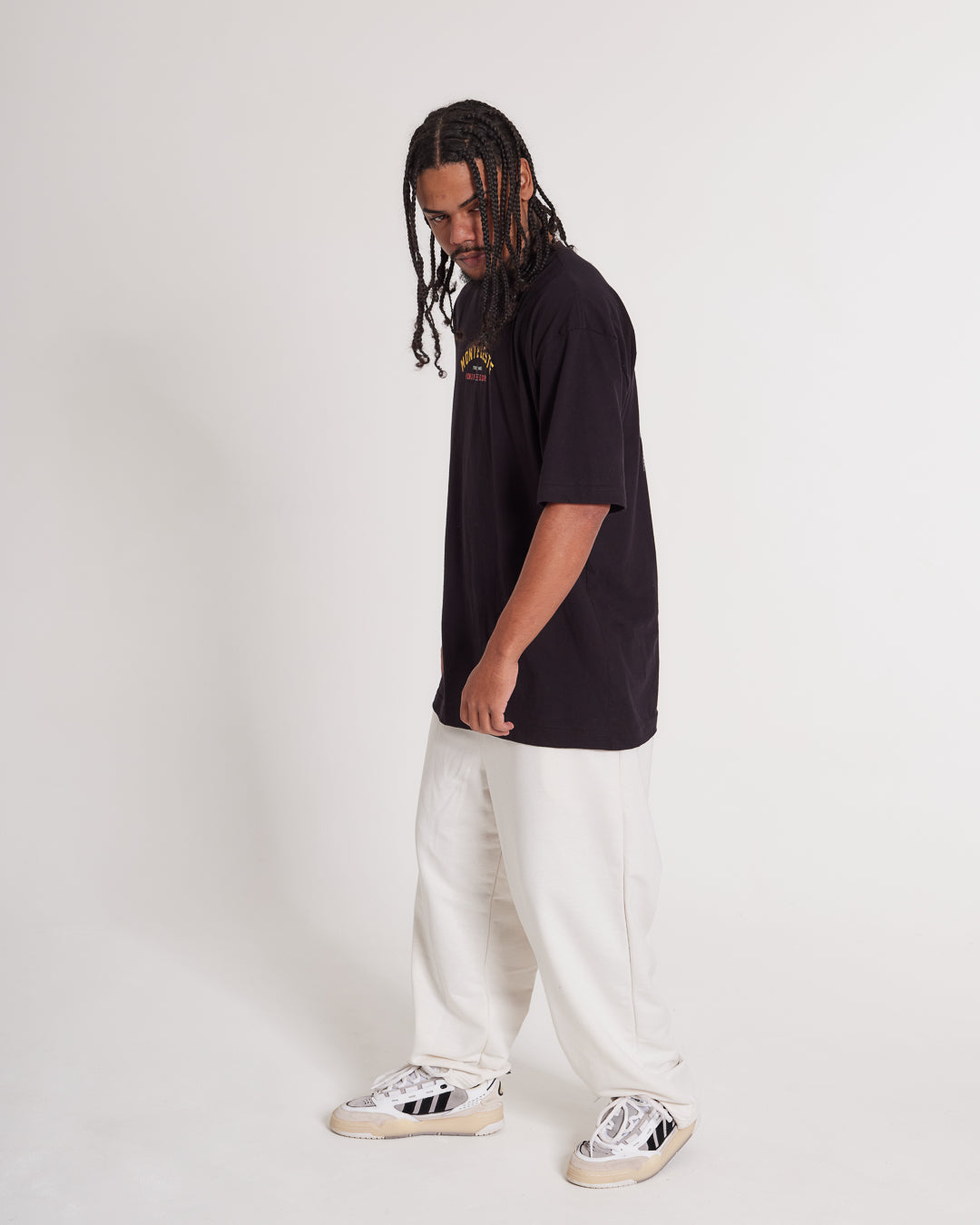T-Shirt Oversized Printed Honor - Black
