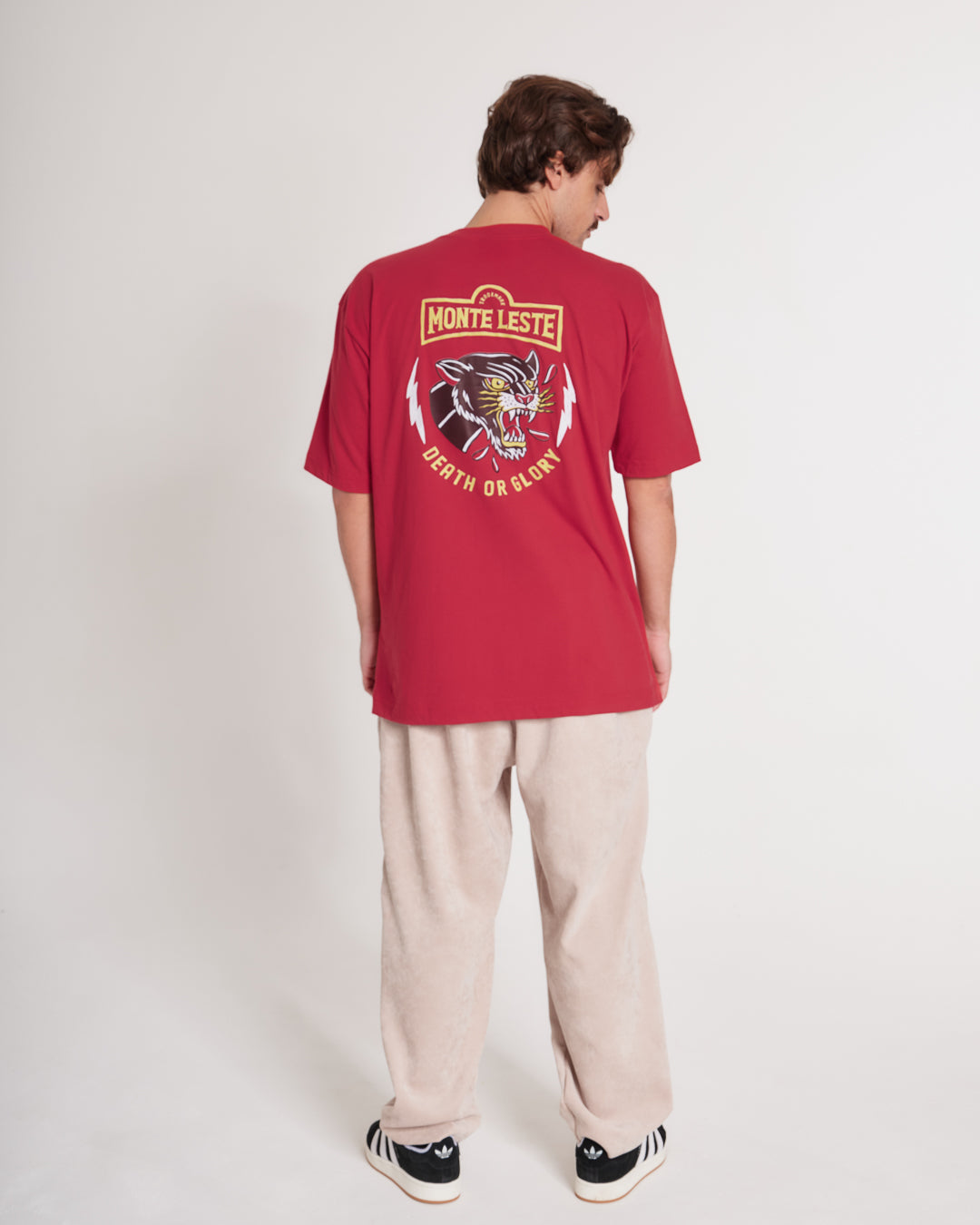 T-Shirt Oversized Printed Glory - Red