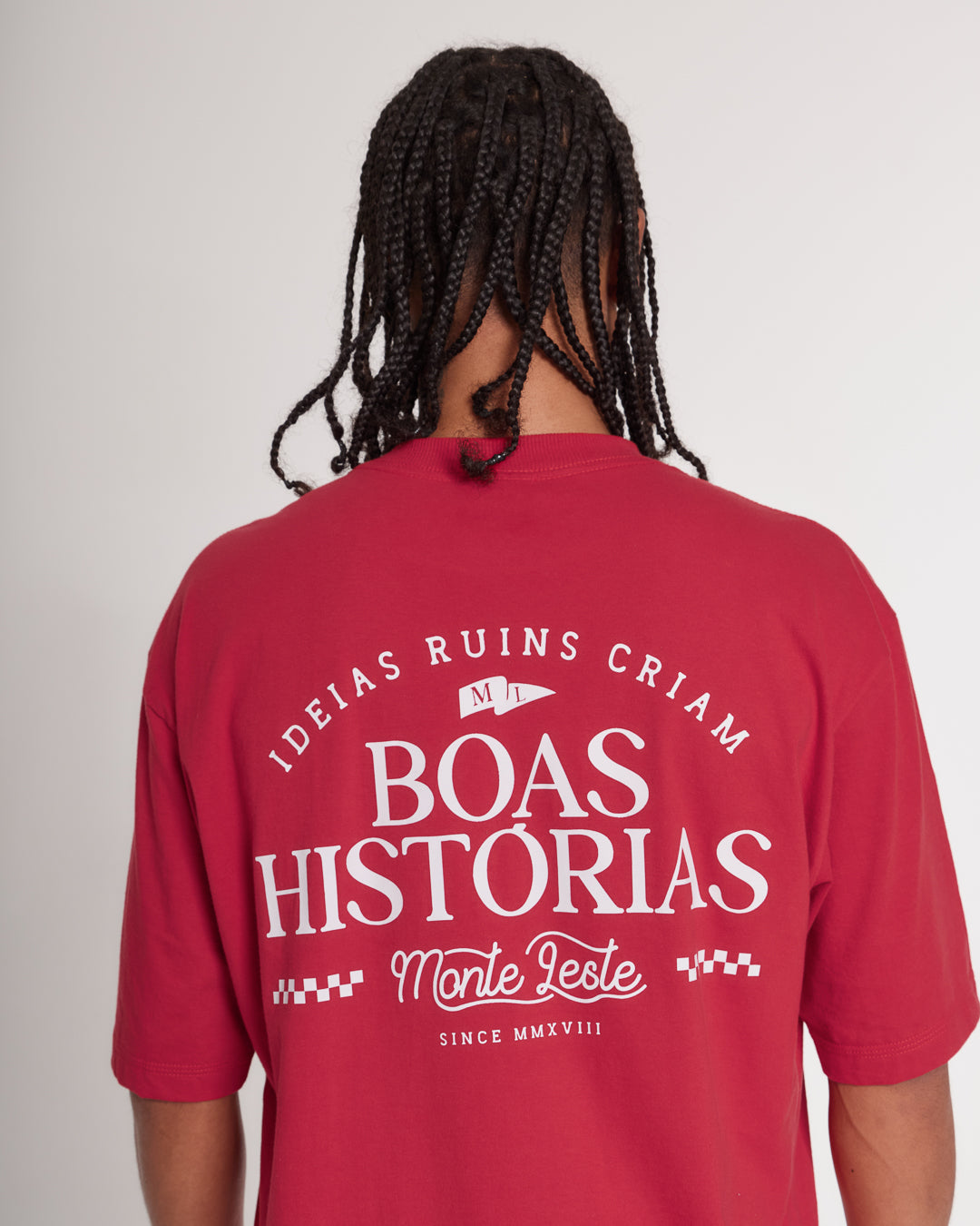 T-Shirt Oversized Printed Ideias - Red