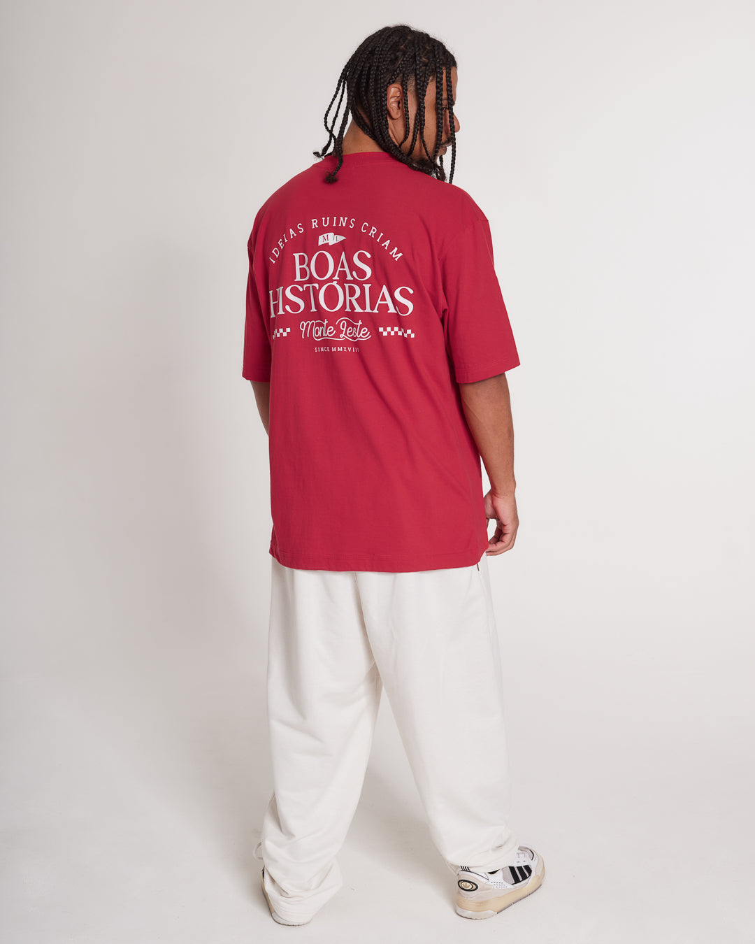 T-Shirt Oversized Printed Ideias - Red