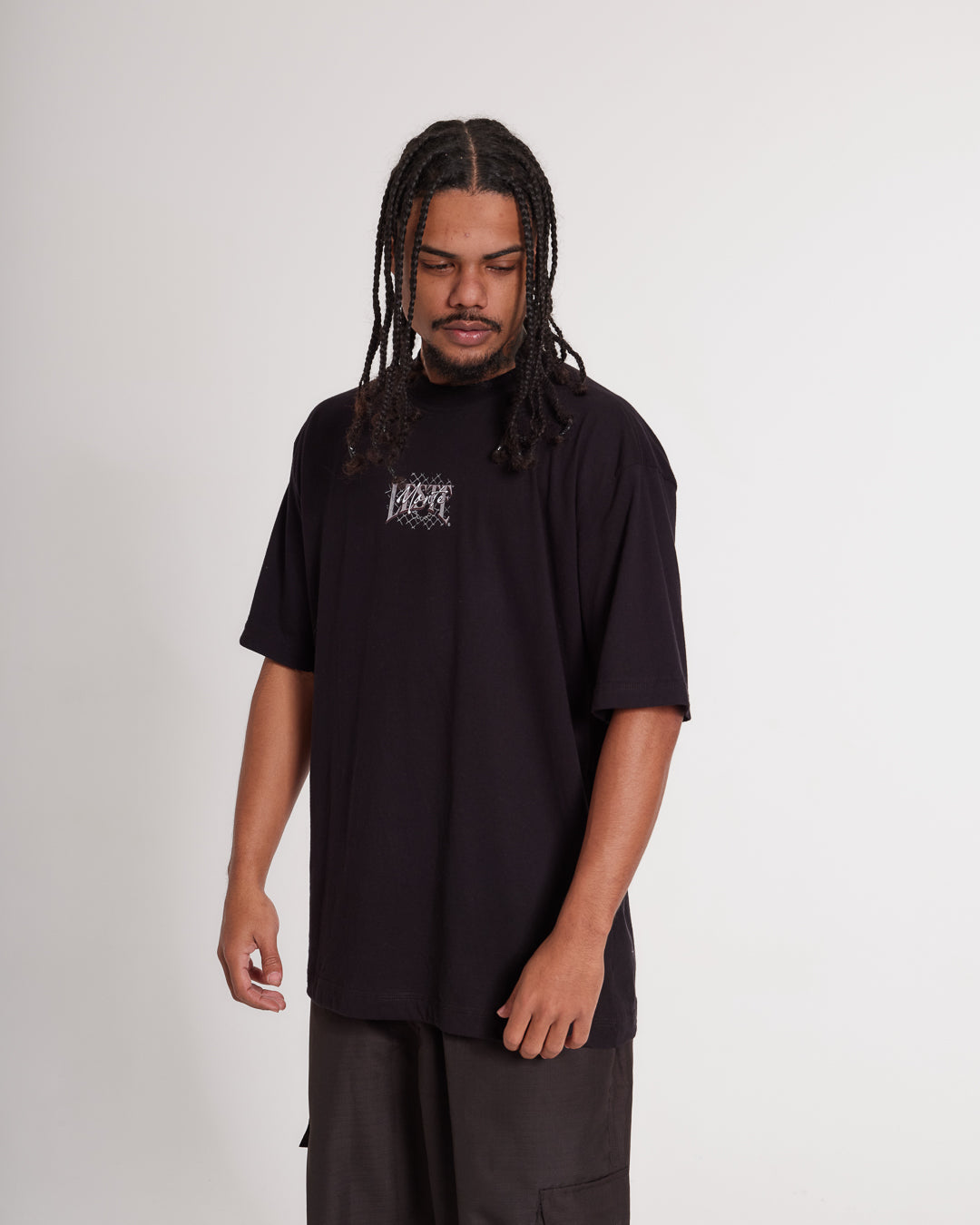 T-Shirt Oversized Printed Dobermann - Black