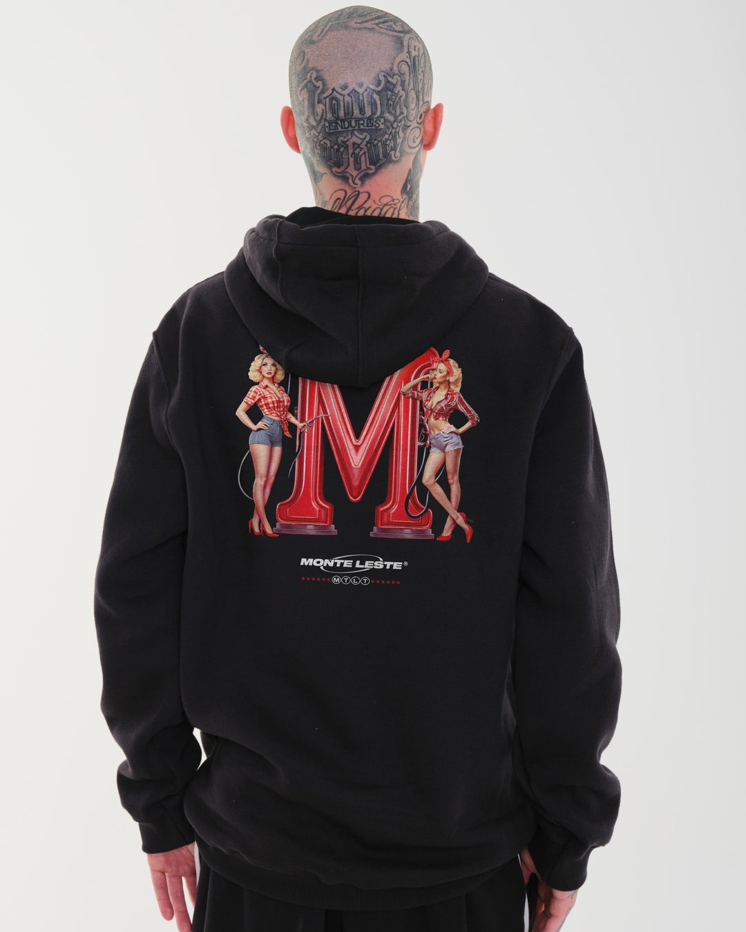 Sweatshirt Kangaroo Hooded - Oil Black