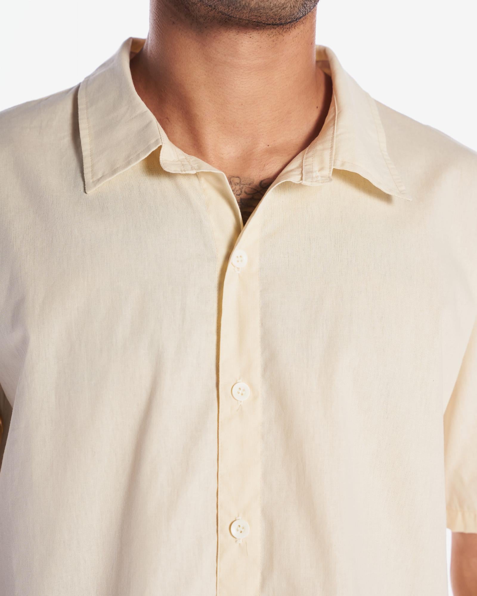Camisa Casual Plain - Sand