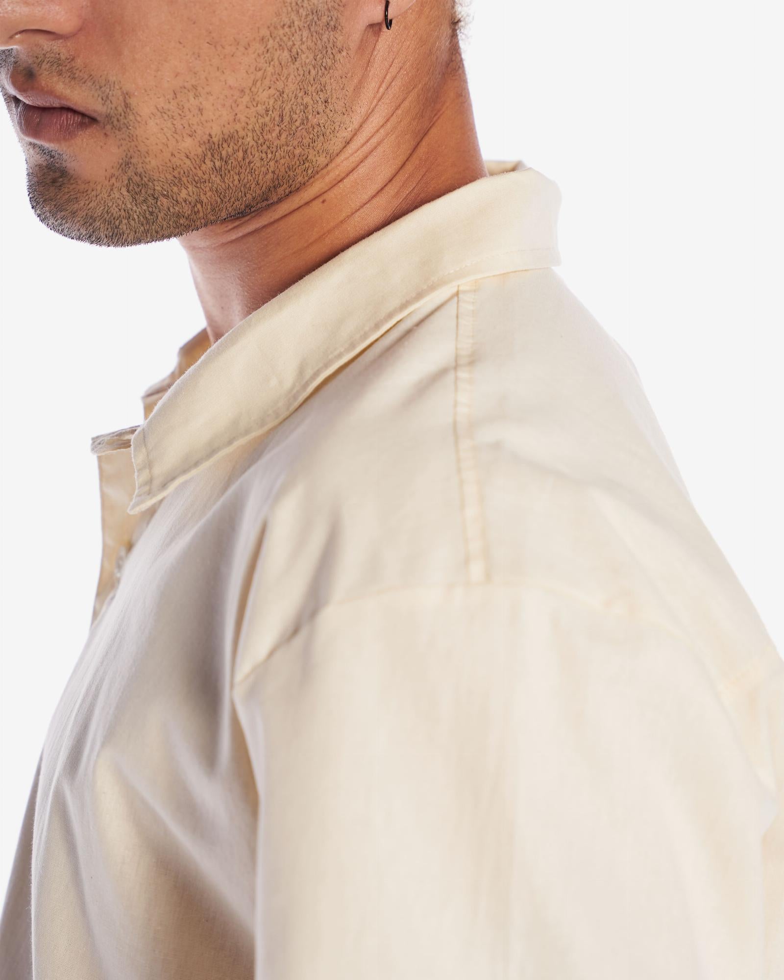 Camisa Casual Plain - Sand