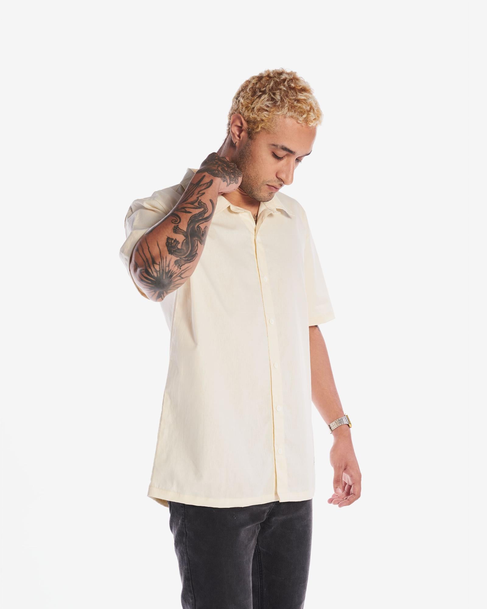 Camisa Casual Plain - Sand