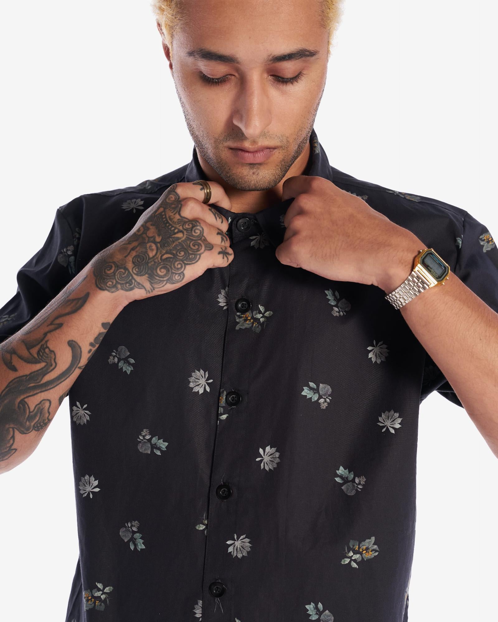 Camisa Casual Printed - Palmeira