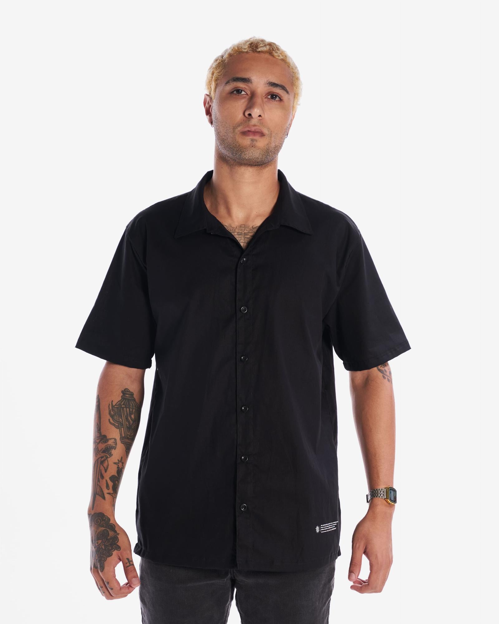 Camisa Casual Plain - Black