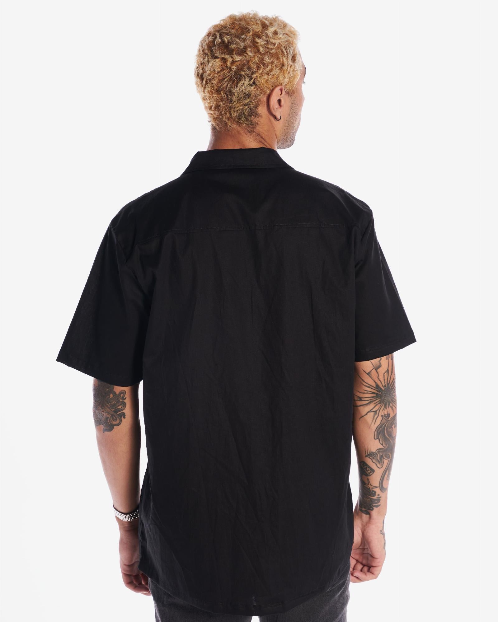 Camisa Casual Plain - Black