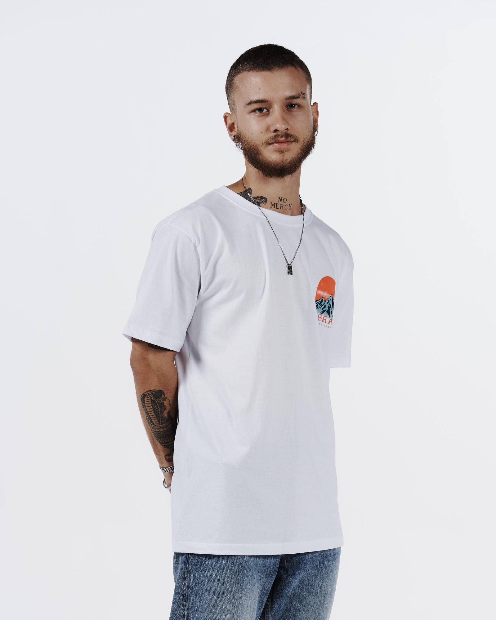 T-Shirt Regular Printed - Bird White