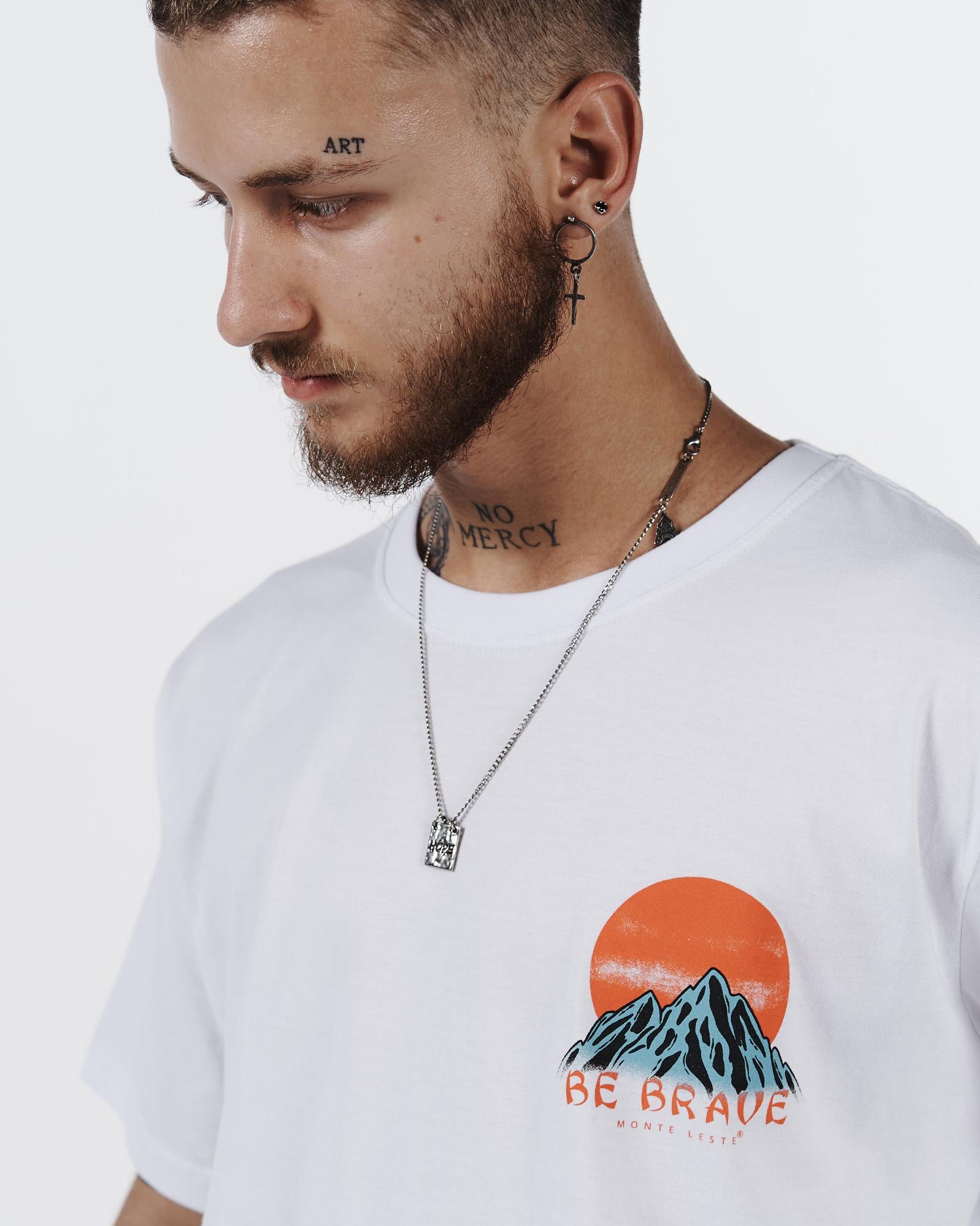 T-Shirt Regular Printed - Bird White