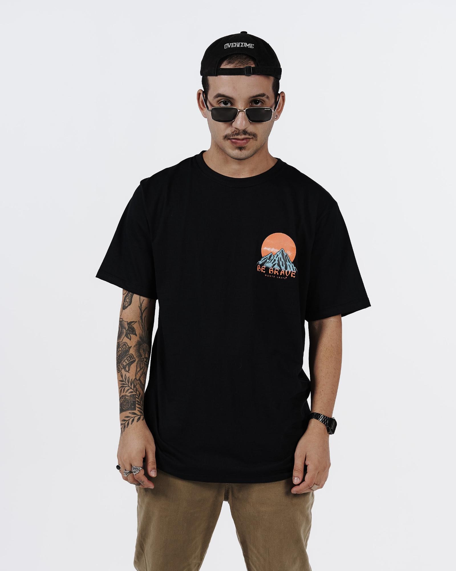 T-Shirt Regular Printed - Bird Black