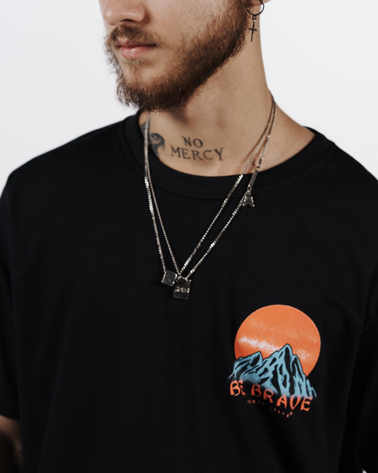 T-Shirt Regular Printed - Bird Black