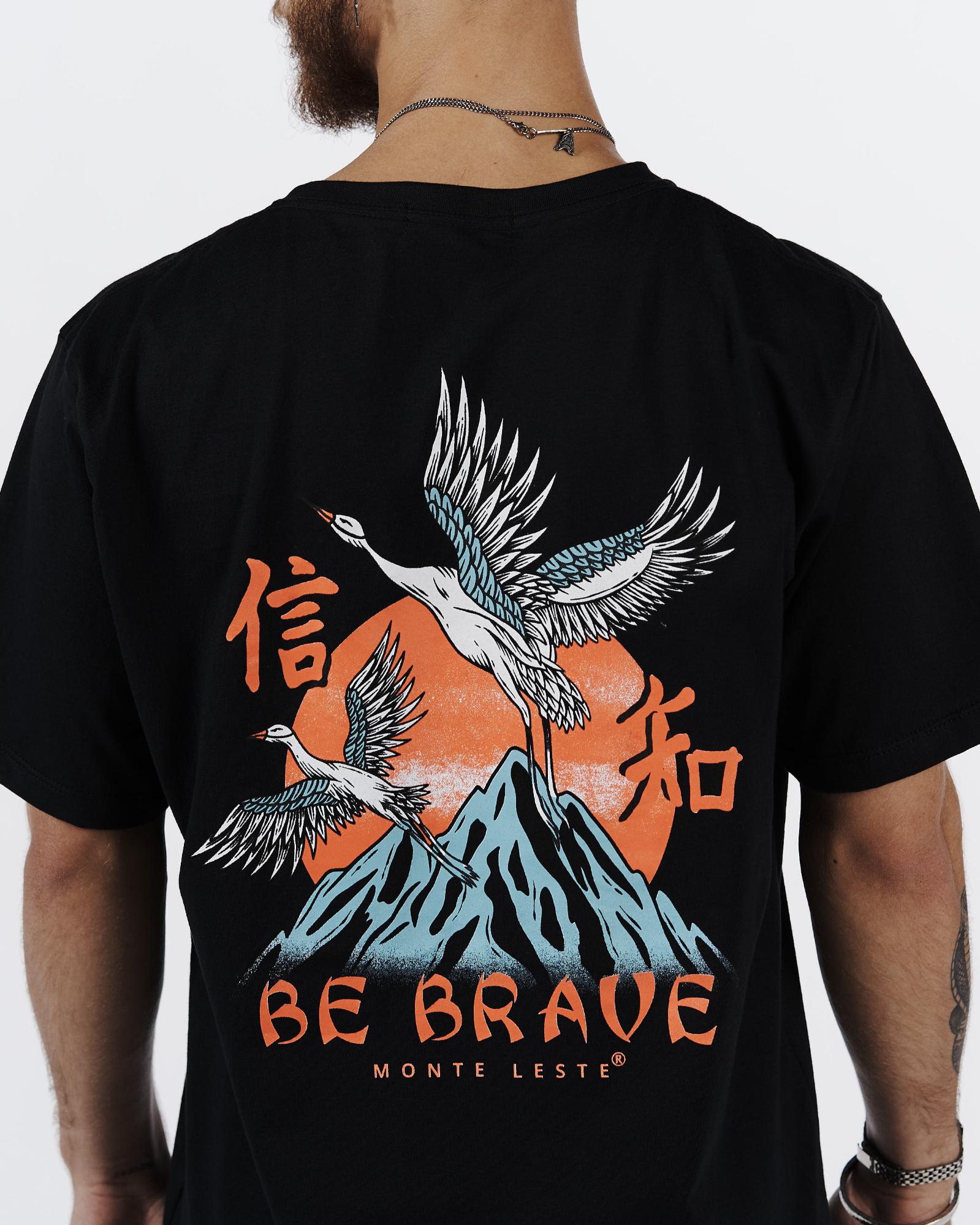 T-Shirt Regular Printed - Bird Black