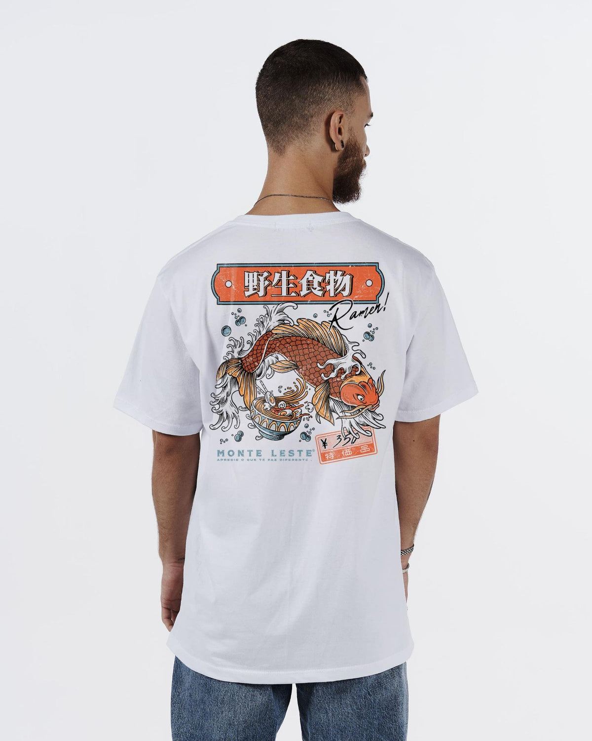 Printed Regular T-Shirt - Ramen White