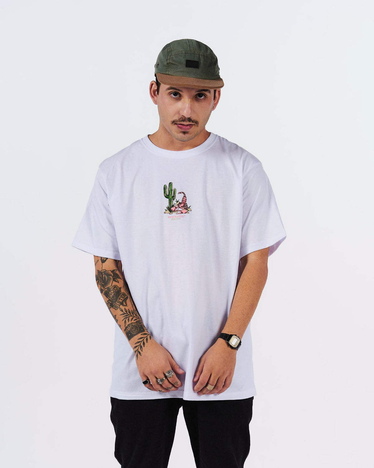Printed Regular T-Shirt - Scorpion White