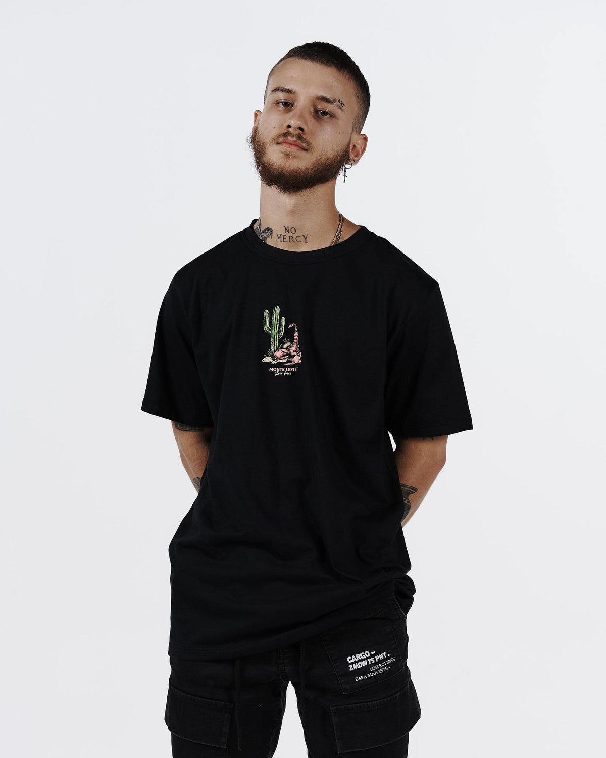 Printed Regular T-Shirt - Scorpion Black
