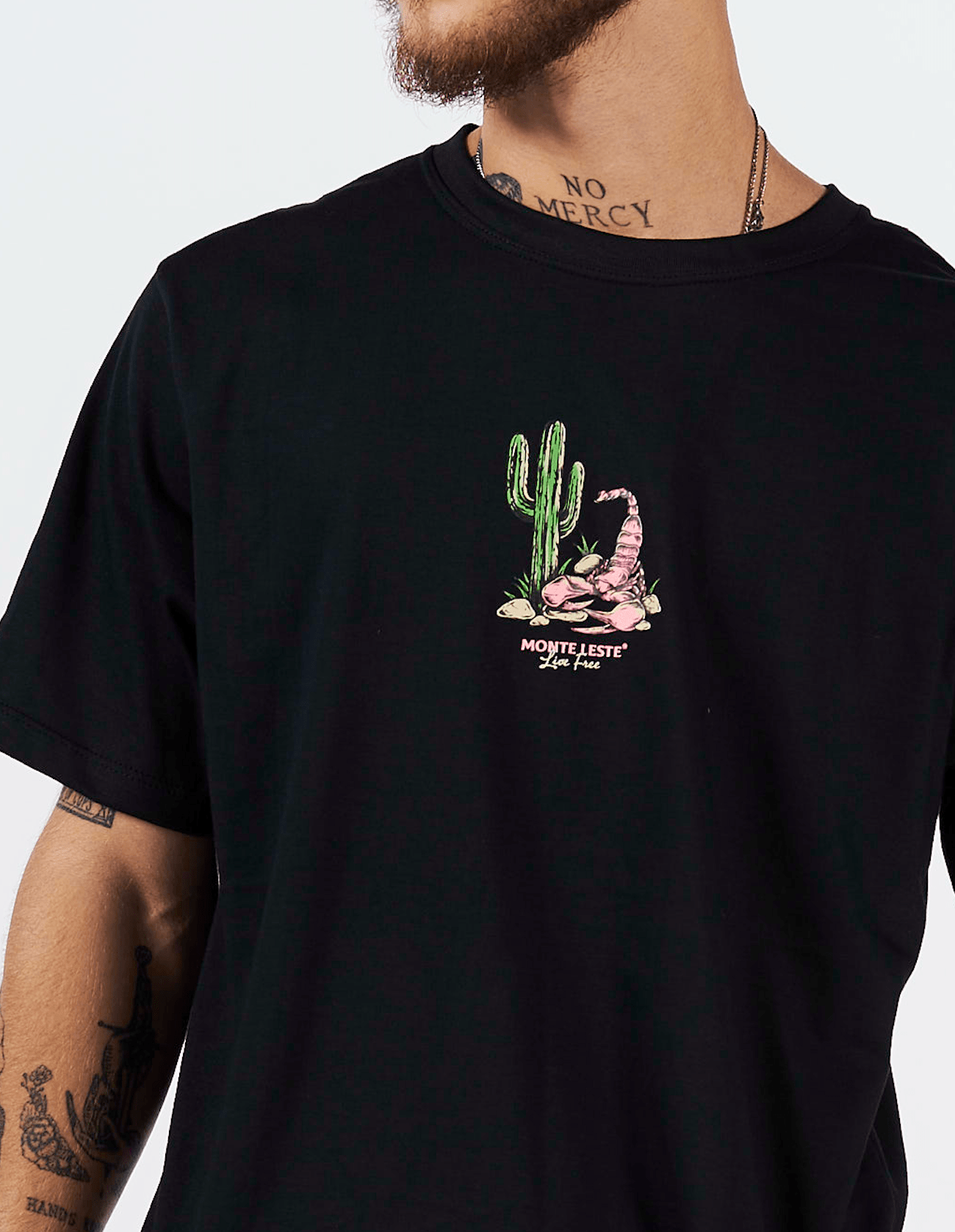 T-Shirt Regular Printed - Scorpion Black