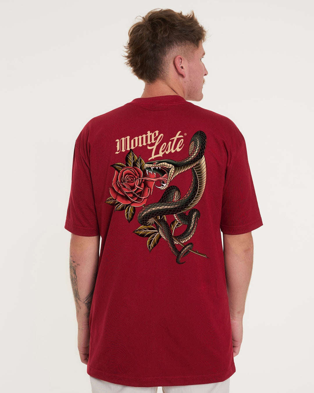 T-Shirt Oversized Printed Kai - Red Dark
