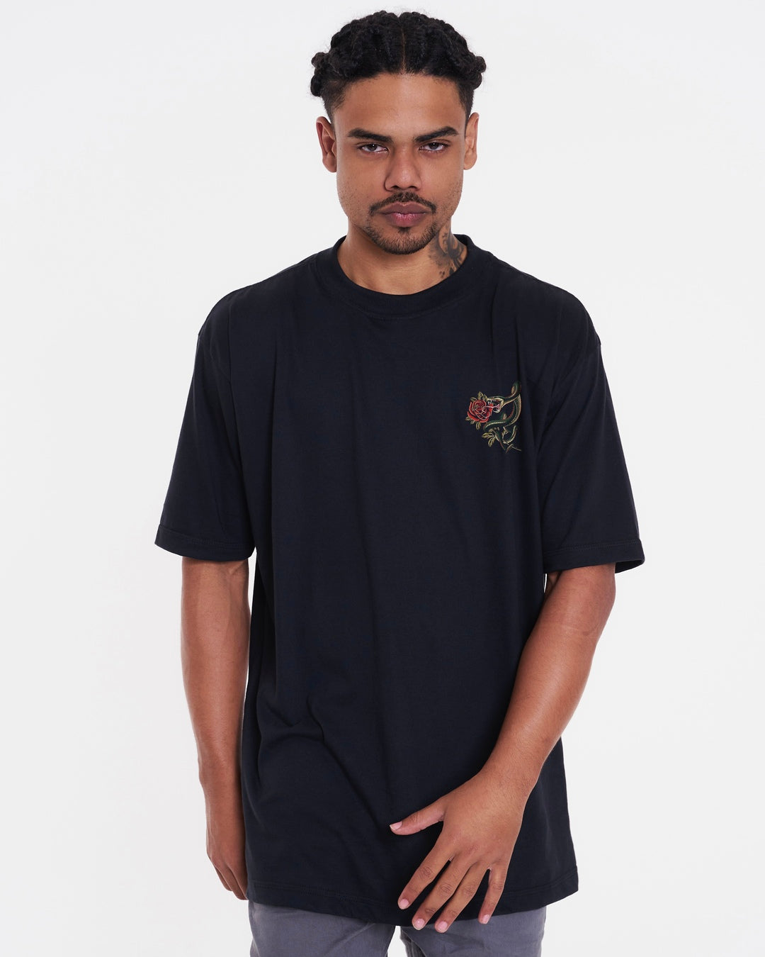 T-Shirt Oversized Printed Kai - Black