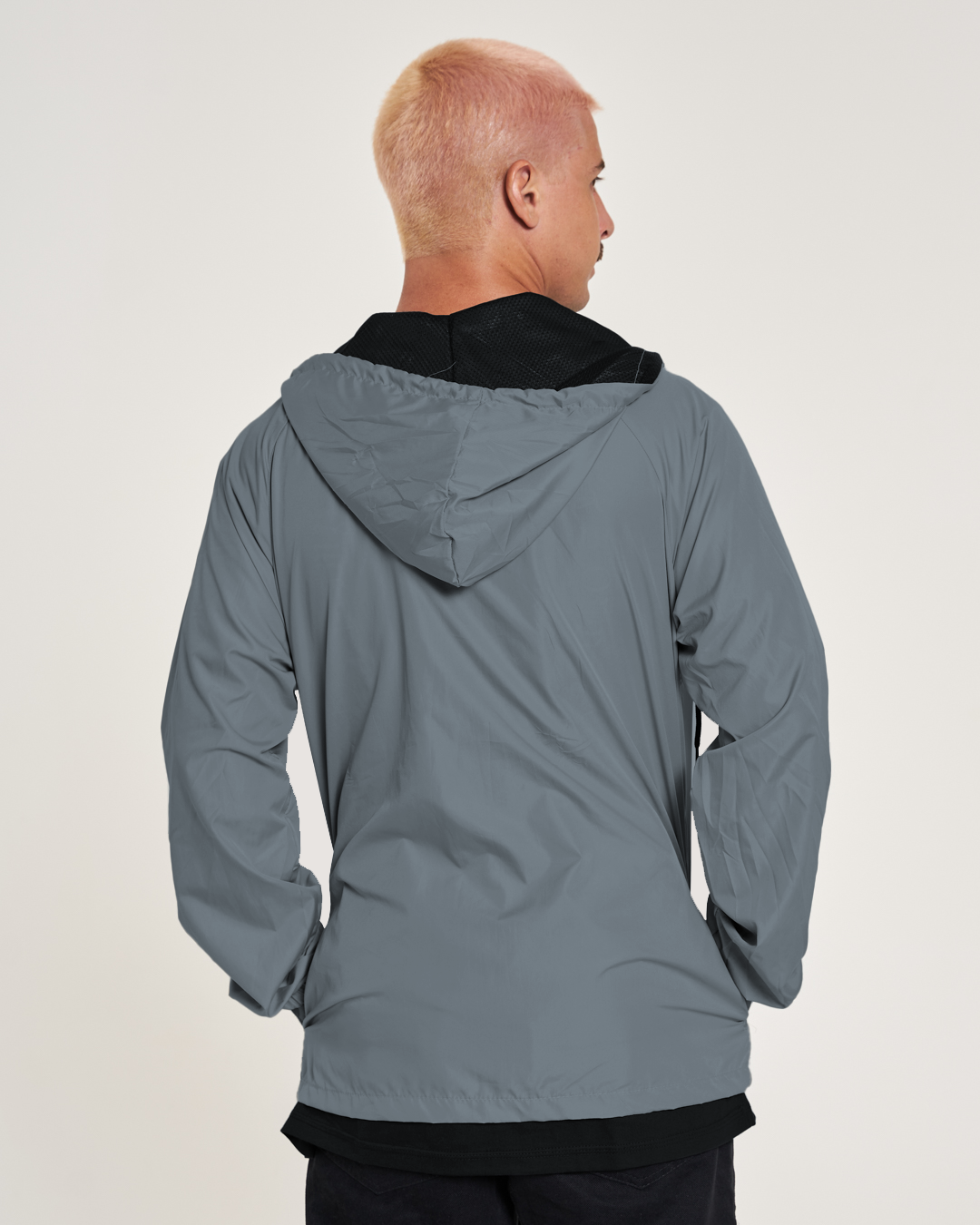 Jacket Windbreaker Soft Waterproof - Gray