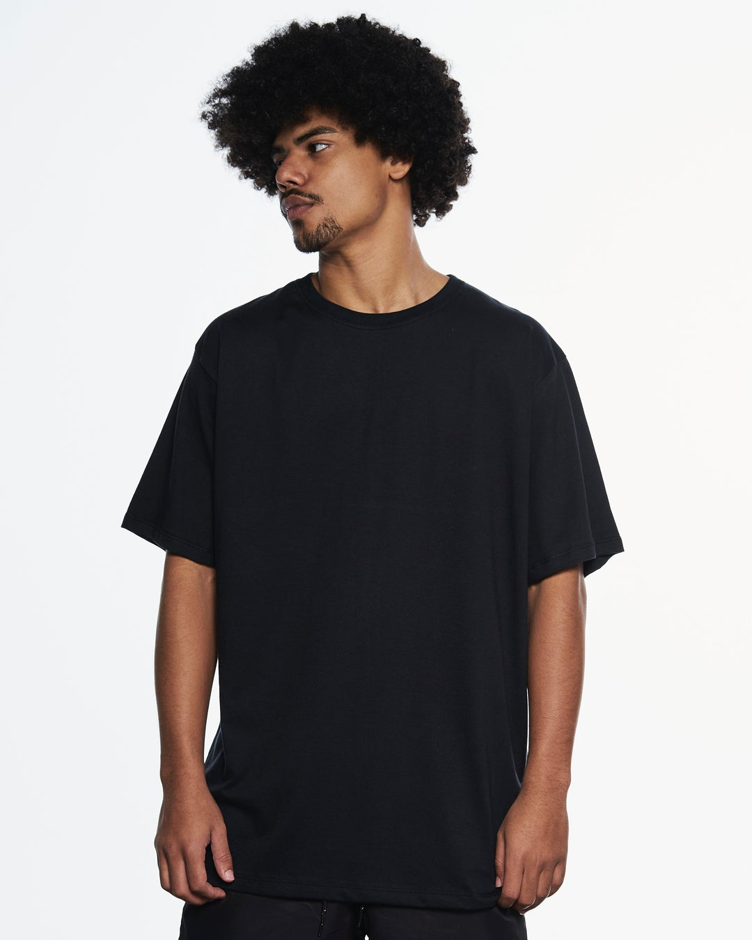 T-Shirt Regular Plain - Black