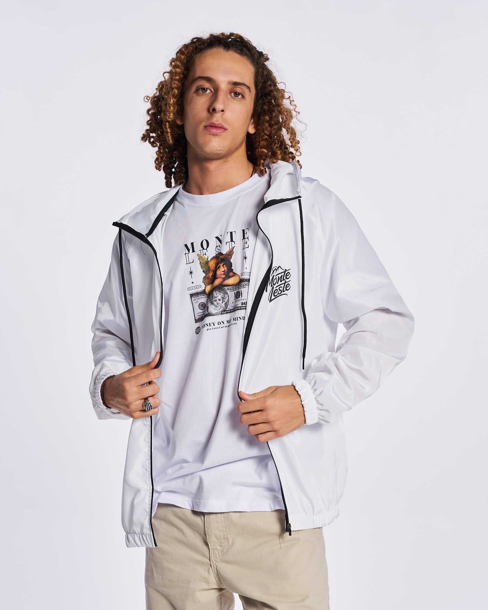 Jacket Windbreaker Wave Waterproof - White