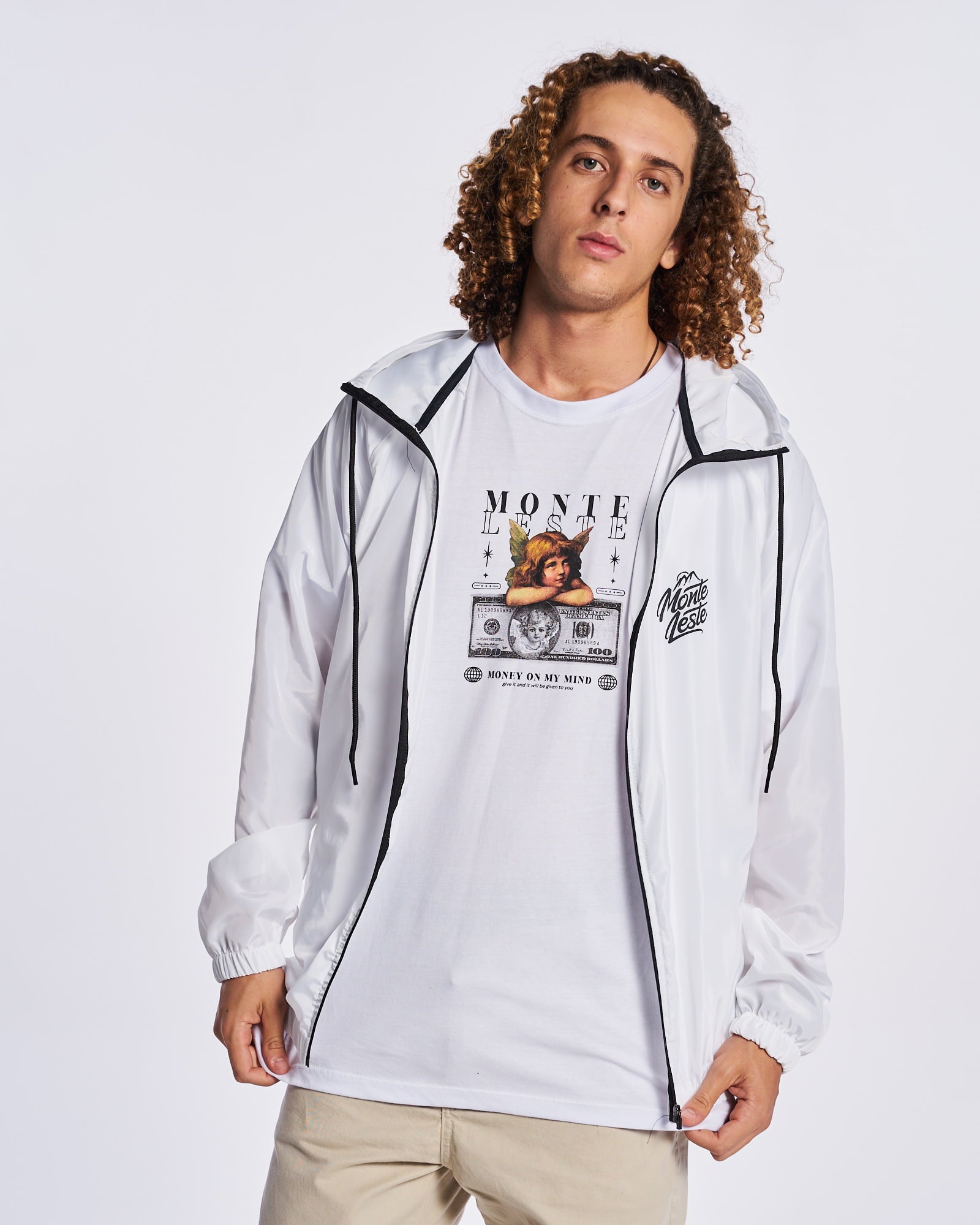 Jacket Windbreaker Wave Waterproof - White