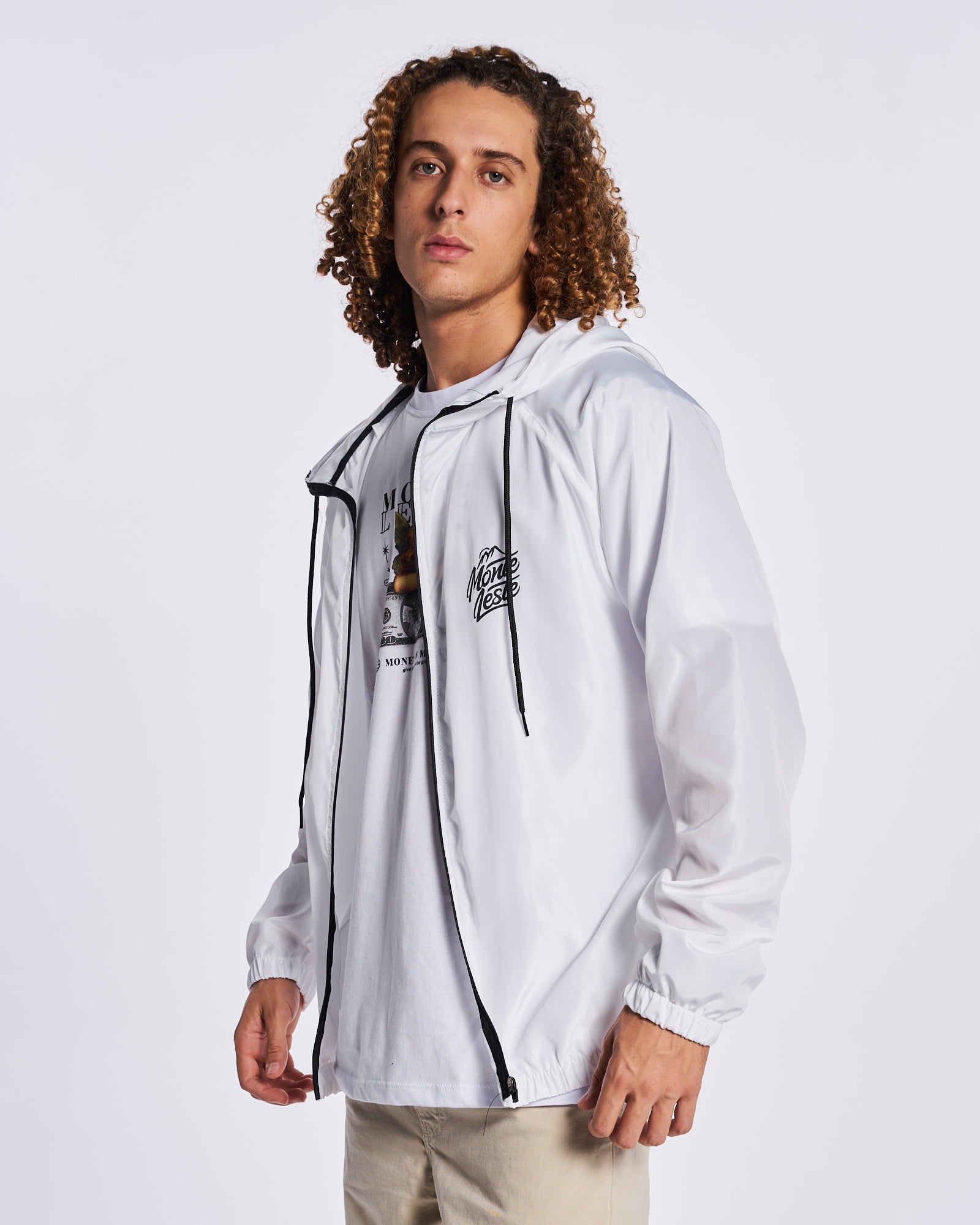 Jacket Windbreaker Wave Waterproof - White