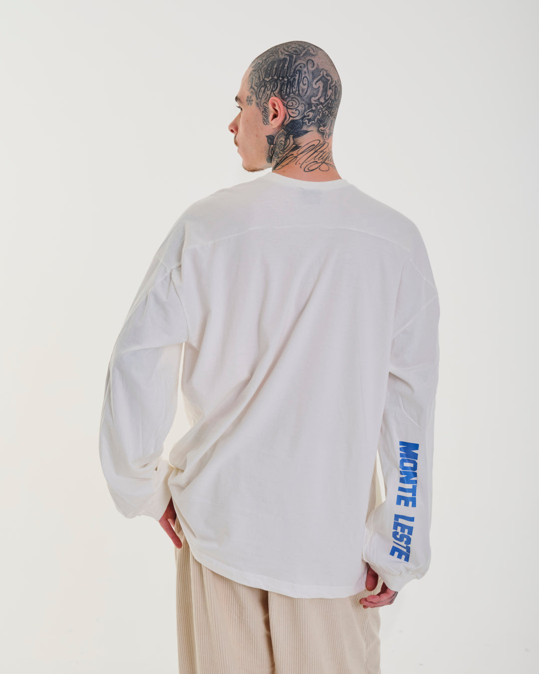 Oversized Long Sleeve Jersey T-Shirt - Flat Black
