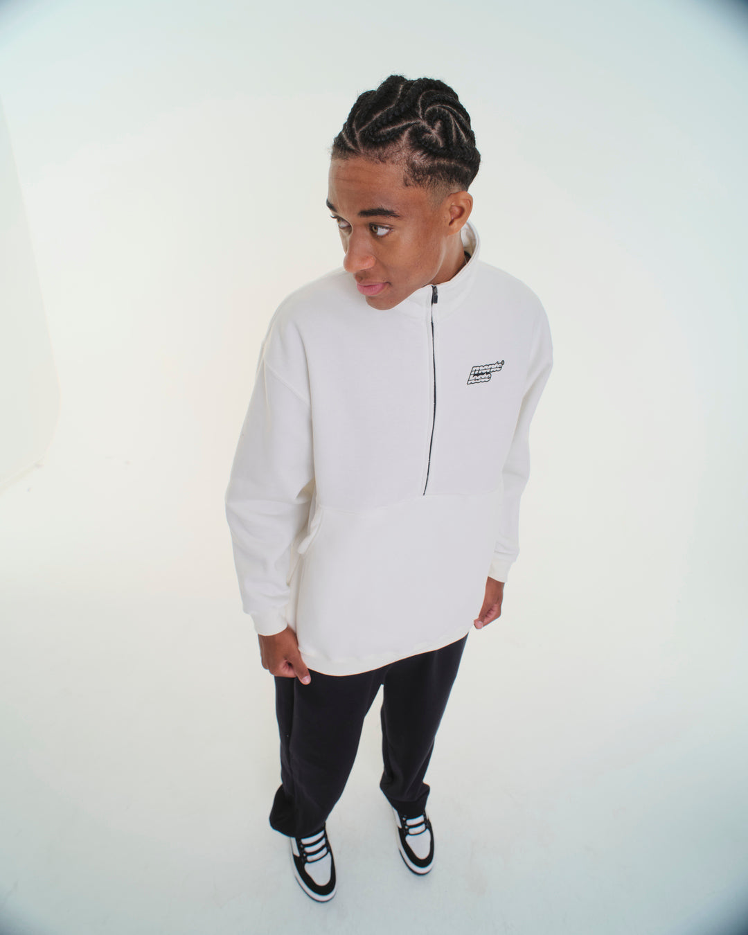 High Collar Sweatshirt - Lets Off White