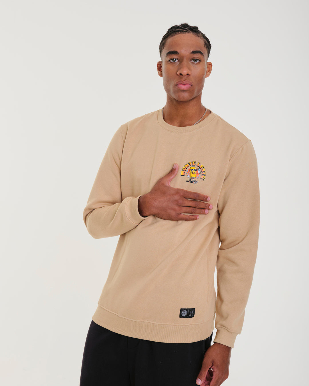 Crewneck Sweatshirt - Vibes Sand