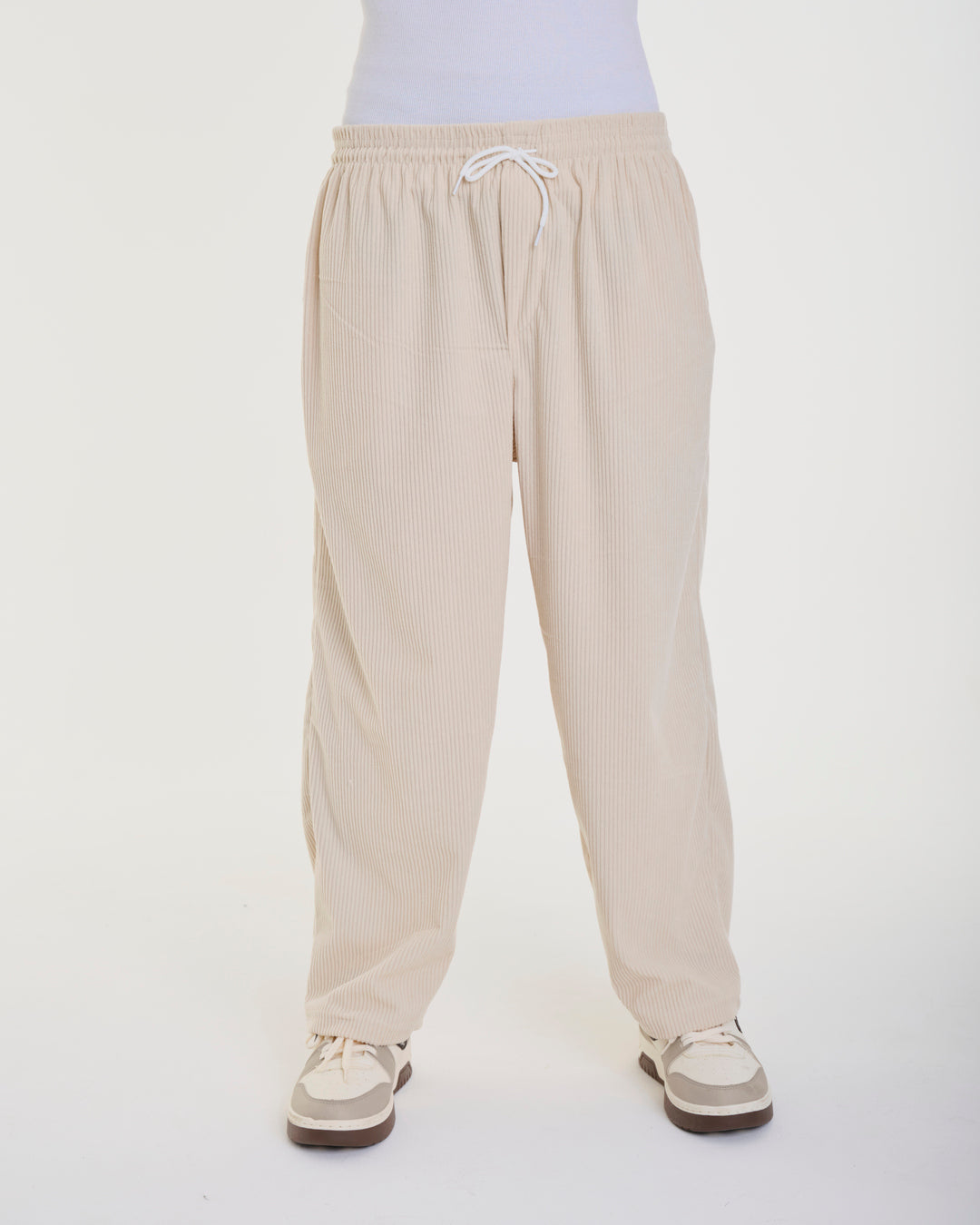 Oversized Corduroy Pants - Sand