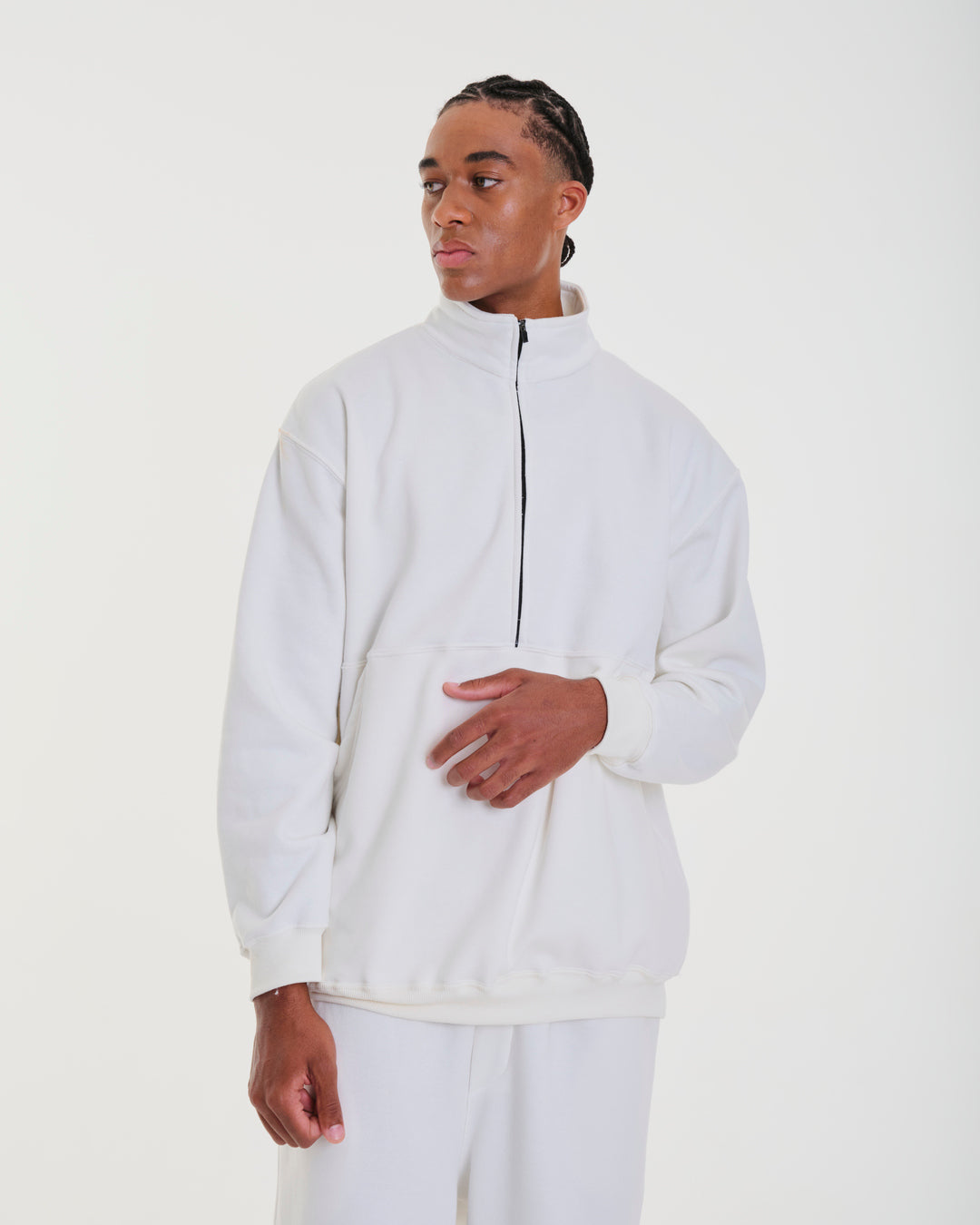 High Collar Sweatshirt - Moss Green Howler
